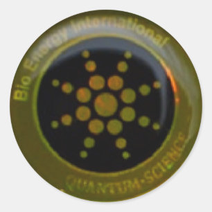 Adesivo Redondo Autocolantes Quantum Science Shield