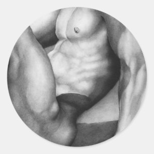 Adesivo Redondo Autocolantes Redondos Para Homens Com Modelo Mascu