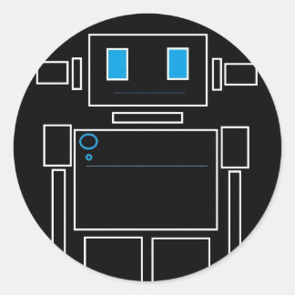 Adesivo Redondo Autocolantes robôs