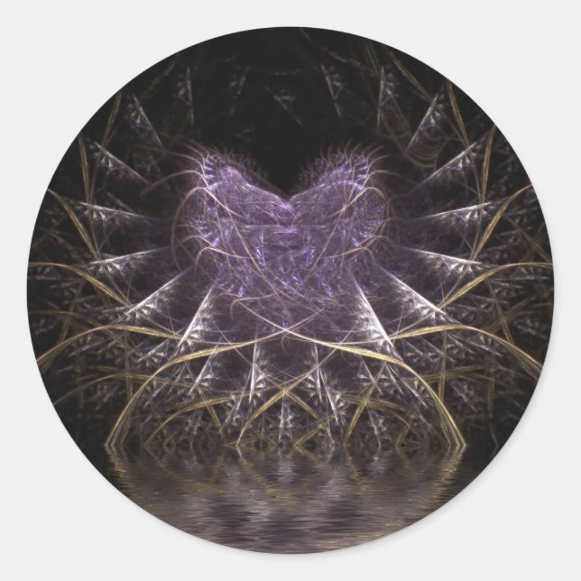 Adesivo Redondo Autocolantes roxos (Frente)