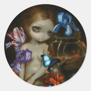 Adesivo Redondo Autocolantes "Stilleven IX: Vissen"