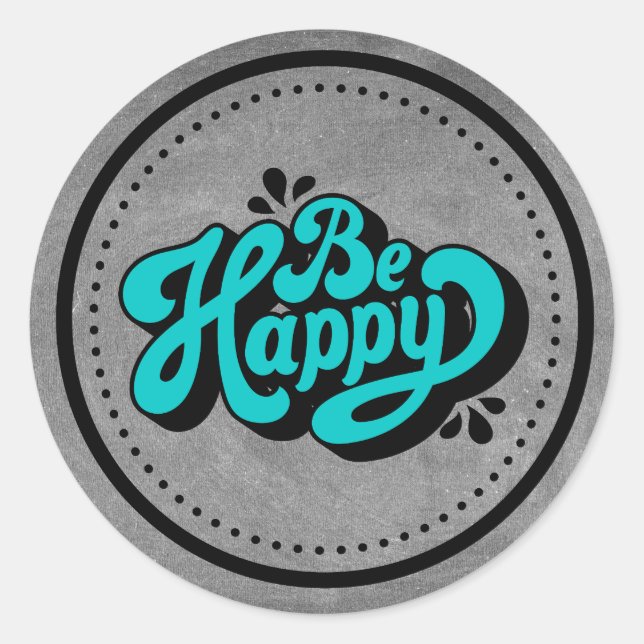 Adesivo Redondo Autocolantes únicos (Frente)