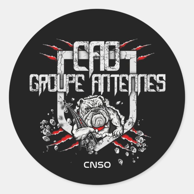 ADESIVO REDONDO AUTOCOLLANT ANTENNES (Frente)