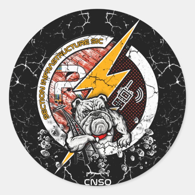 ADESIVO REDONDO AUTOCOLLANT INFRA (Frente)