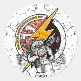 ADESIVO REDONDO AUTOCOLLANT INFRA BLANC