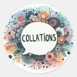 Adesivo Redondo Autocollants ronds classiques