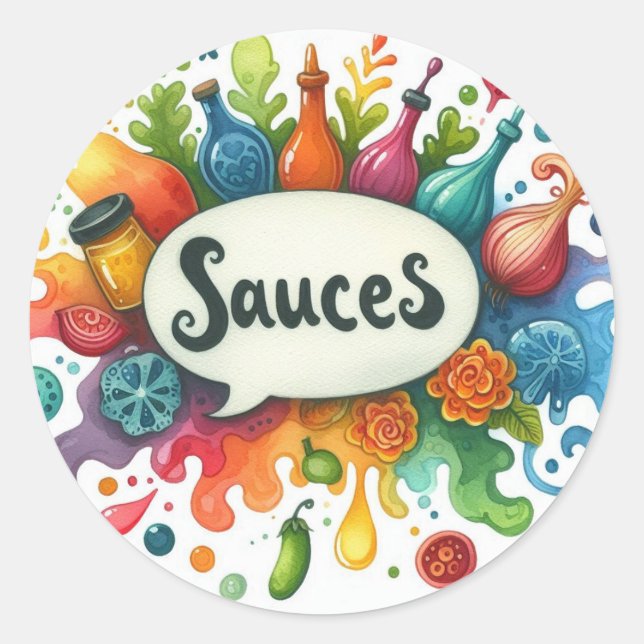 Adesivo Redondo Autocollants ronds classiques (Frente)