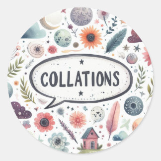 Adesivo Redondo Autocollants ronds classiques (Collations)