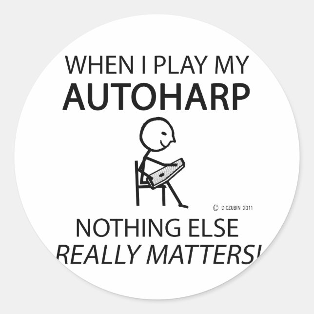 Adesivo Redondo Autoharp Nada Mais Importa (Frente)