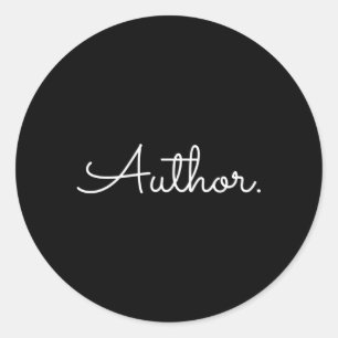 Adesivo Redondo Autor TypeWriter Writer