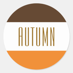 Adesivo Redondo AUTUMN Cacau Negrito Laranja Laranja Laranja Banho