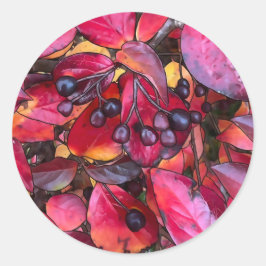 Adesivo Redondo Autumn Chokecherries - Autovelope Stickers