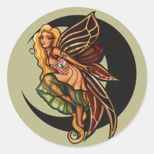 Adesivo Redondo Autumn Faerie