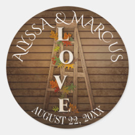 Adesivo Redondo Autumn Leaves e Casamento Russo Escada