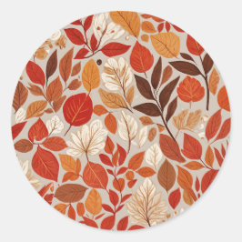 Adesivo Redondo Autumn Tapeçaria
