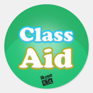 Adesivo Redondo Auxílios de classe (conjunto de 20)