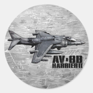 Adesivo Redondo AV-8B Harrier II