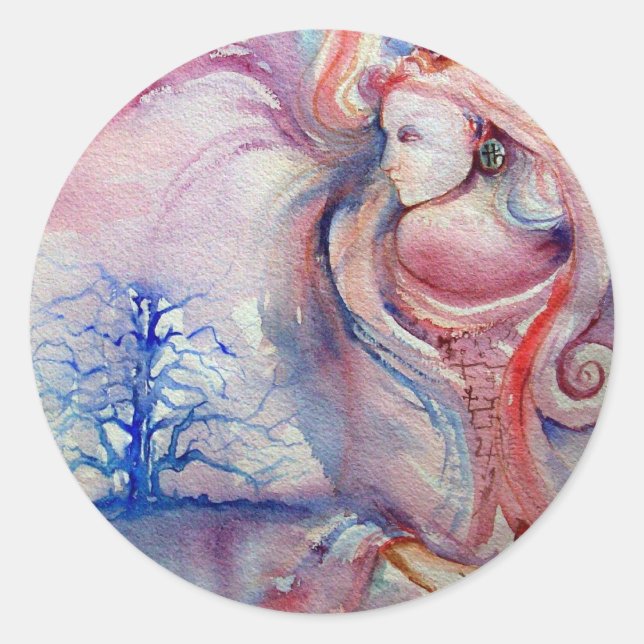 Adesivo Redondo AVALON / Magia e Mistério (Frente)