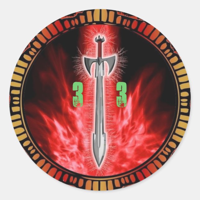 Adesivo Redondo Avalon's Fury Pod Sticker (Frente)