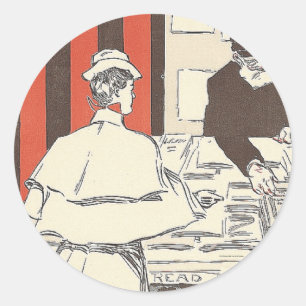 Adesivo Redondo Aventura do livro do T