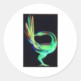 Adesivo Redondo Aves Sankofa