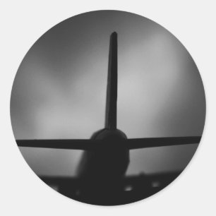 Adesivo Redondo Avião