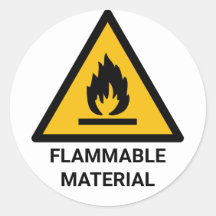 Aviso de Material Inflamável, Símbolo de Perigo de