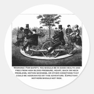 Adesivo Redondo Aviso de Porta copos do cilindro