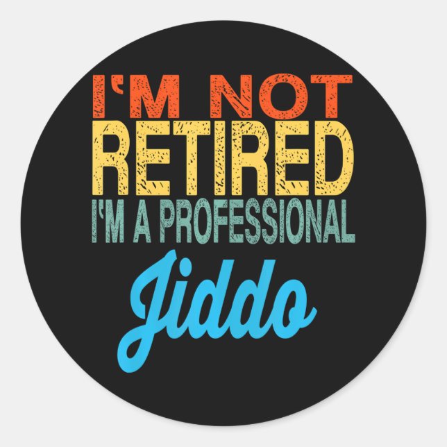 Adesivo Redondo Avô árabe Jiddo - Dia de os pais árabe (Frente)