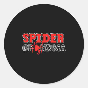 Adesivo Redondo Avó Aranha Spidey Aniversário Correspondência Famí