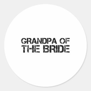Adesivo Redondo Avô Da Noiva Festa De Casamento Engraçado Gif