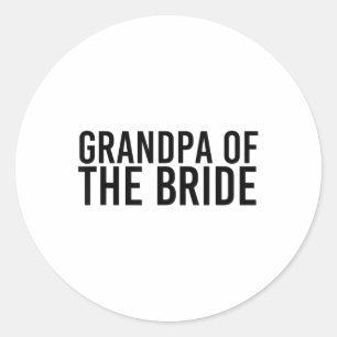 Adesivo Redondo Avô Da Noiva Festa De Casamento Engraçado Gif