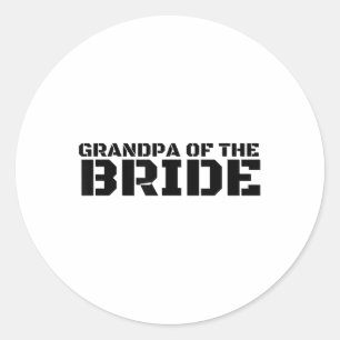 Adesivo Redondo Avô Da Noiva Festa De Casamento Engraçado Gif