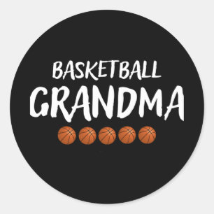 Adesivo Redondo Avó de basquete vovó Grammy Nana Mimi