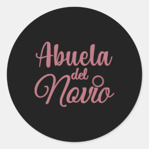 Adesivo Redondo Avó Do Noivo