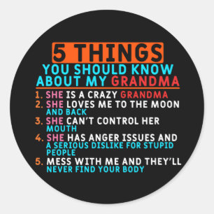 Adesivo Redondo Avó E Netos