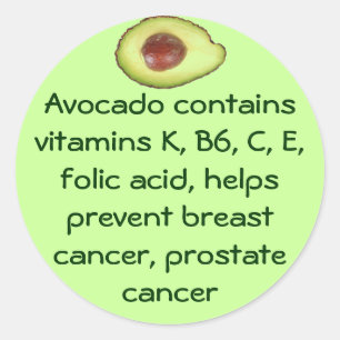 Adesivo Redondo Avocado