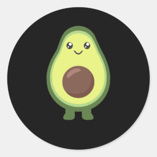 Adesivo Redondo Avocado Halloween Costume Engraçado Avocados