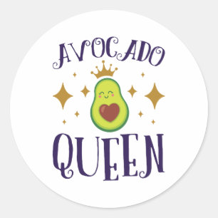 Adesivo Redondo Avocado Queen