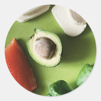 Adesivo Redondo Avocado Sticker