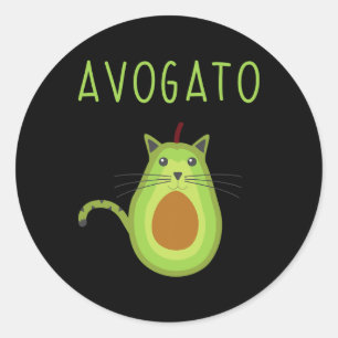 Adesivo Redondo Avogato Cinco De Mayo Gift Cinco De Meow Cat Avoca