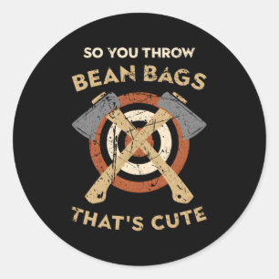 Adesivo Redondo Ax Jogando Chet E Ax Lumberjack Hobby