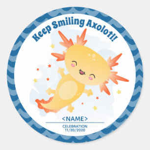 Adesivo Redondo Axolotl Classic Round Sticker
