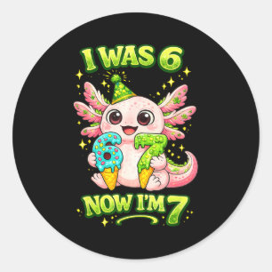 Adesivo Redondo Axolotl fazia 6 7 anos 67 meme engraçado seis sete