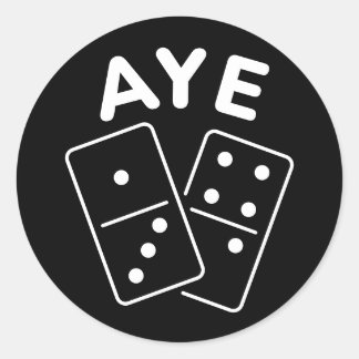 Adesivo Redondo 'Aye Domino' K-Pop Boygroup Meme Quote