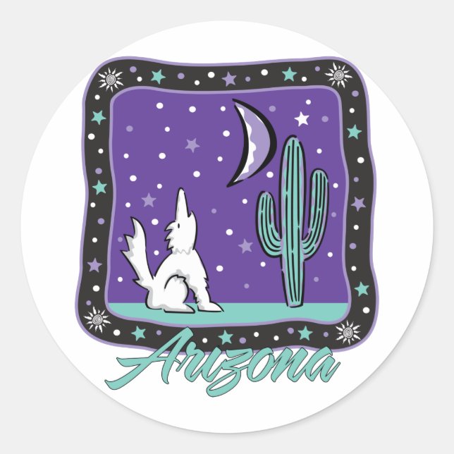 Adesivo Redondo AZ-Coyote (Frente)