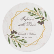 Azeite Infusado com Amor Lembranças de Casamento F