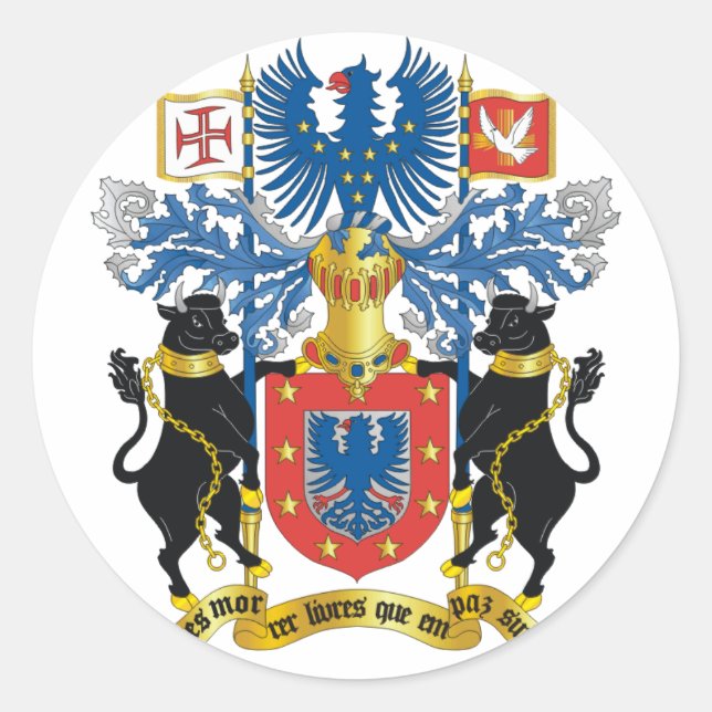 Adesivo Redondo azores emblem (Frente)