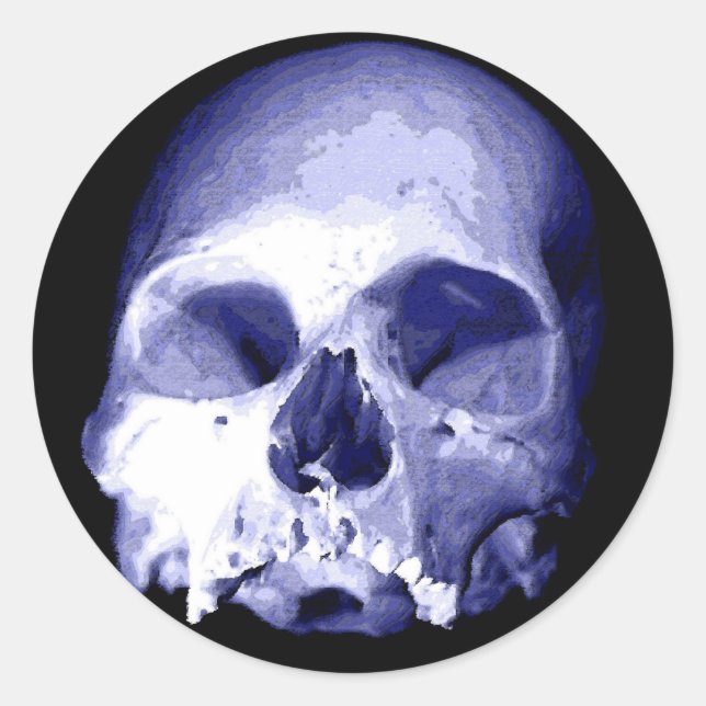 Adesivo Redondo Azul (Frente)