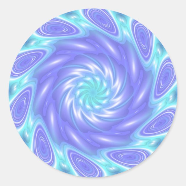 Adesivo Redondo Azul (Frente)